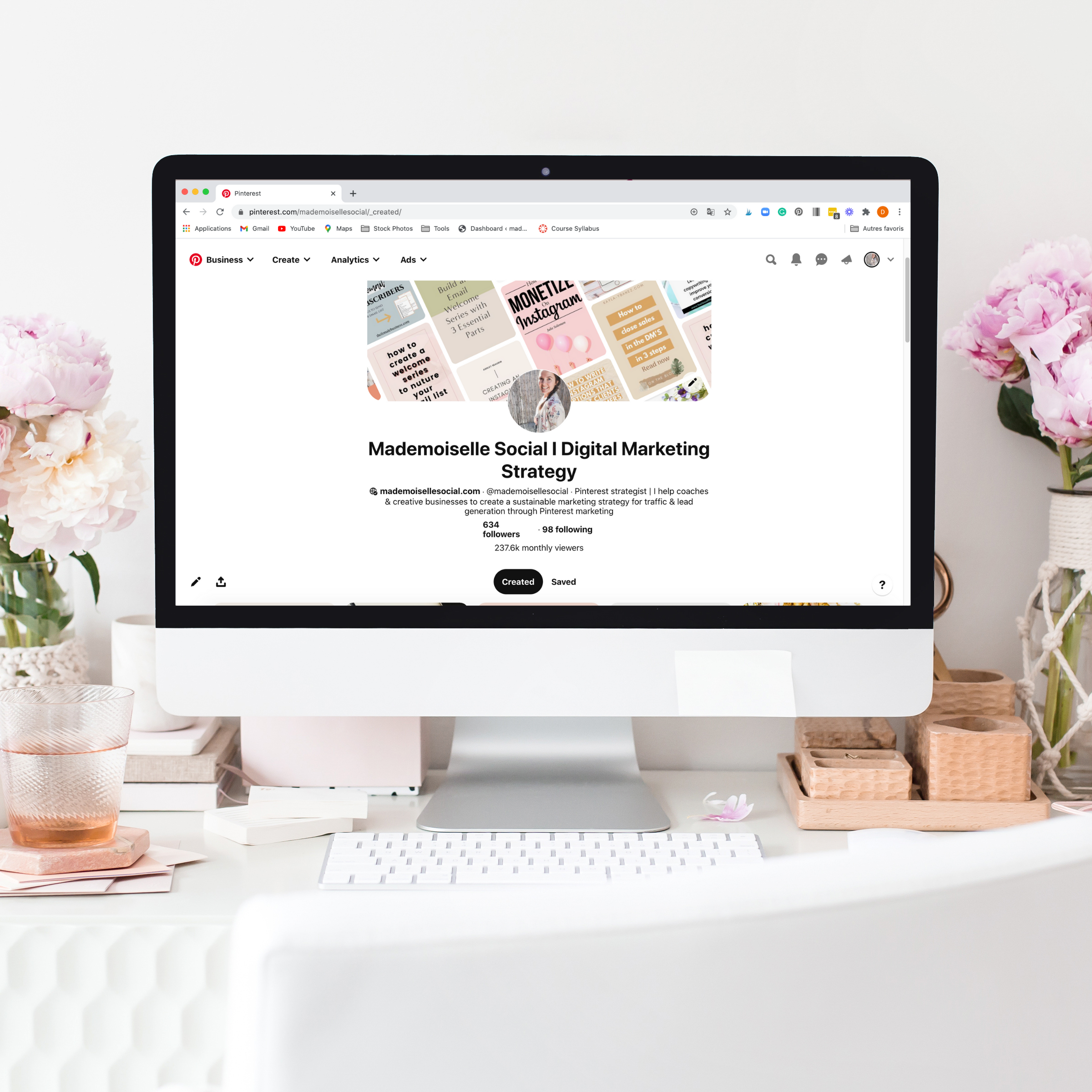 illustrate the article how to create a Pinterest business account