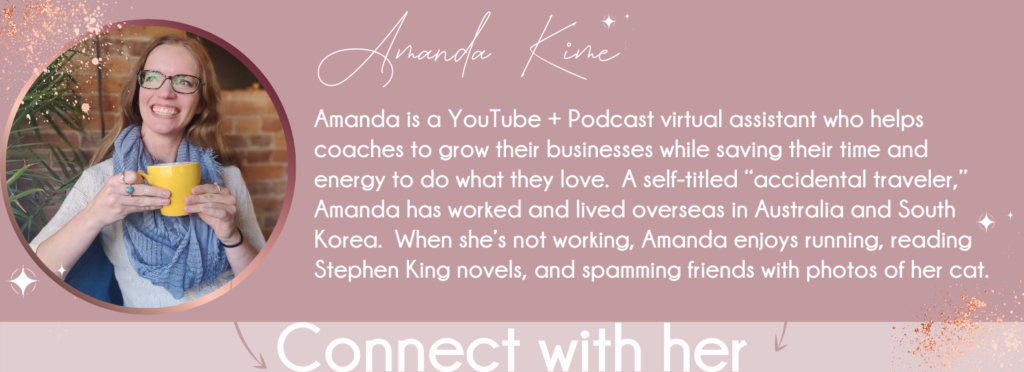 image supporting Amanda Kime biography and her picture for her YouTube channel service