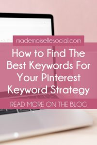 pin image for the blog article "how to do Pinterest Keyword research"